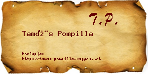 Tamás Pompilla névjegykártya
